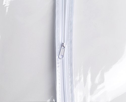 Clear Vinyl Garment Bag - Protect Your Clothing While Traveling and Dust Free While Hanging in Your Closet. These Garment Bags are Ideal for Coats, Suits, Dresses or Gowns - Set of 2 (24 X 42 Inches)