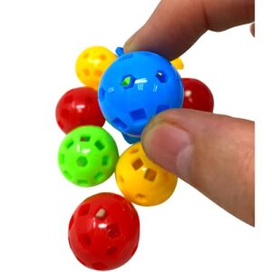 1492 PK.12 Mini Hard Plastic Balls Bird Toy Parrot Parts Craft Foot Play Kids