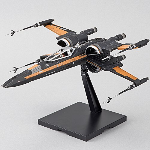 Bandai Hobby Poe's Boosted X-Wing Star Wars, Bandai Star Wars 1/72 Plastic Model Hobby Space Ship