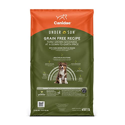 Canidae Under the Sun Premium Dry Dog Food For Puppies, Adults and Senior Dogs, Chicken Recipe, 40 Pounds, Grain Free