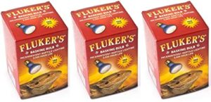 (3 pack) fluker's basking spotlight bulbs for reptiles 150 watt