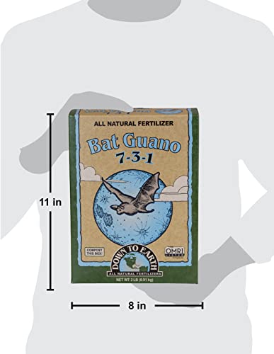 Down to Earth Organic Bat Guano Fertilizer Mix 7-3-1, 2 lb