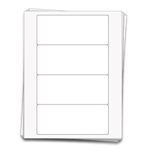 Dashleigh 40 Waterproof Pantry Labels for Quart Jars, 6 x 2.5 inches, Vinyl White