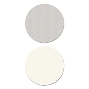 alera alettrd36wg reversible 35-3/8 in. x 35-3/8 in. round laminate table top - white/gray
