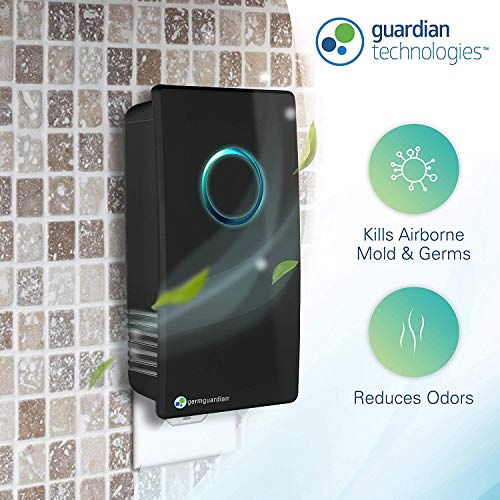 Guardian Technologies GermGuardian Pluggable UV-C Sanitizer, Deodorizer, Kills Germs, Freshens Air and Reduces Odors from Pets, Smoke, Mold, Cooking and Laundry (2, Black Onyx)