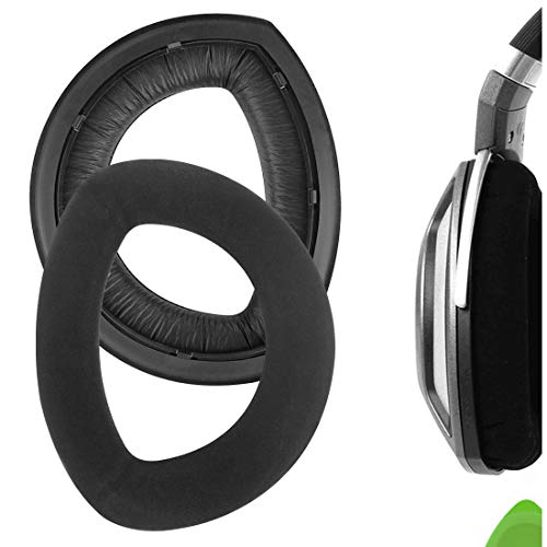 Geekria Comfort Micro Suede Replacement Ear Pads for Sennheiser HD700 Headphones Earpads, Headset Ear Cushion Repair Parts (Black)