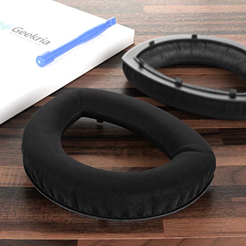 Geekria Comfort Micro Suede Replacement Ear Pads for Sennheiser HD700 Headphones Earpads, Headset Ear Cushion Repair Parts (Black)