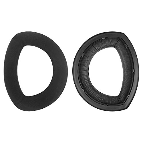 Geekria Comfort Micro Suede Replacement Ear Pads for Sennheiser HD700 Headphones Earpads, Headset Ear Cushion Repair Parts (Black)