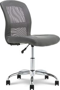 serta essentials computer chair, productivity gray faux leather and mesh