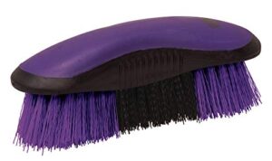 weaver leather dandy brush, black/purple