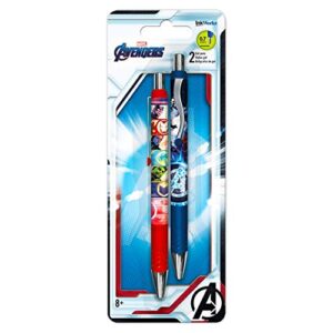 marvel avengers gel pens 2 pk featuring captain america and iron man (avengers office supplies, school supplies)
