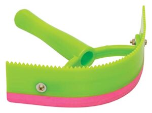 weaver leather sweat scraper/coarse curry combo, pink/lime green
