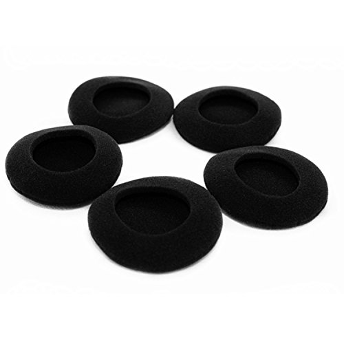 YunYiYi 10 Pairs Black Replacement Earpads Foam Ear Pads Pillow Ear Cushions Covers Cups Repair Parts Compatible with Sony MDR-023 Walkman Headset Headphones