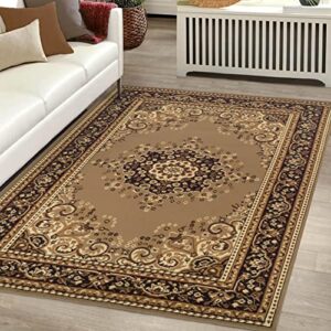 superior leopold area rug collection 4x6 rug, multicolor
