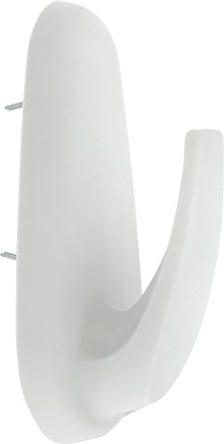 HIGH & MIGHTY 515815 2 Piece Oval Hook, 20 lb, White