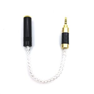 sukira 2.5mm trrs balanced male to 3.5mm stereo female audio connection adapter cable for astell&kern ak240 ak380 ak320 onkyo dp-x1 fiio x5iii xdp-300r ibasso dx200