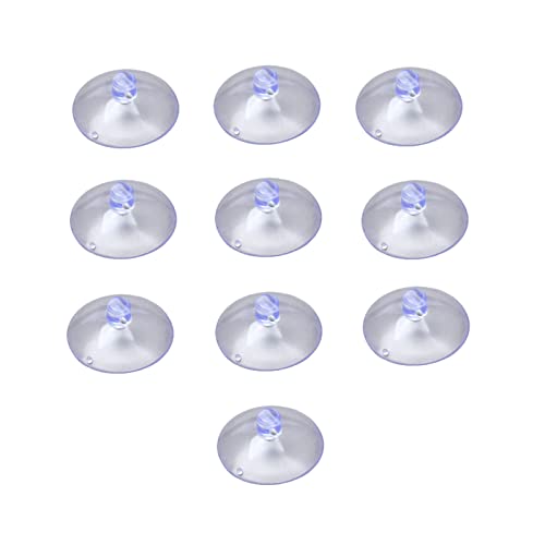 dophee 10pcs 40mm/1.57" Transparent Suction Cup Sucker for Window Wall Hook Hanger Kitchen Bathroom Smooth Surface