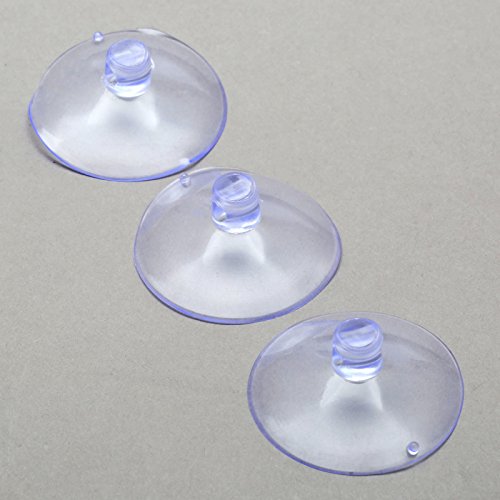 dophee 10pcs 40mm/1.57" Transparent Suction Cup Sucker for Window Wall Hook Hanger Kitchen Bathroom Smooth Surface