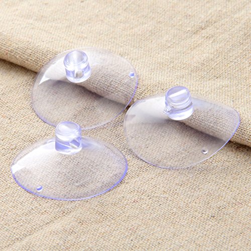 dophee 10pcs 40mm/1.57" Transparent Suction Cup Sucker for Window Wall Hook Hanger Kitchen Bathroom Smooth Surface