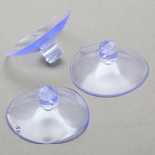 dophee 10pcs 40mm/1.57" Transparent Suction Cup Sucker for Window Wall Hook Hanger Kitchen Bathroom Smooth Surface