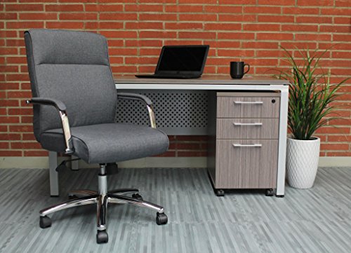 Boss Office Products Modern Executive Conference Chair, Grey