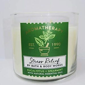 Bath & Body Works Aromatherapy Stress Relief, Eucalyptus + Spearmint Scented Candle