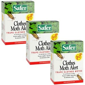 safer 07270-amaz clothes moth trap, 3 pack (6