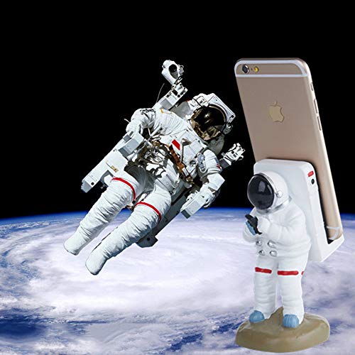 GOODKSSOP Cute Funny Cell Phone Stand, Upgraded Unique Astronaut Style, Durable Resin Material, Universal for iPhone and All Mobile Phones Tablet PC Desktop Holder Desk Mount