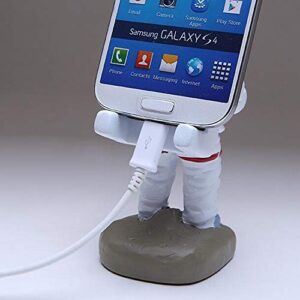 GOODKSSOP Cute Funny Cell Phone Stand, Upgraded Unique Astronaut Style, Durable Resin Material, Universal for iPhone and All Mobile Phones Tablet PC Desktop Holder Desk Mount