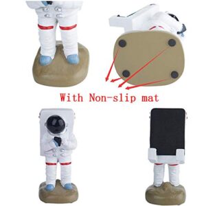 GOODKSSOP Cute Funny Cell Phone Stand, Upgraded Unique Astronaut Style, Durable Resin Material, Universal for iPhone and All Mobile Phones Tablet PC Desktop Holder Desk Mount