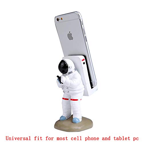 GOODKSSOP Cute Funny Cell Phone Stand, Upgraded Unique Astronaut Style, Durable Resin Material, Universal for iPhone and All Mobile Phones Tablet PC Desktop Holder Desk Mount