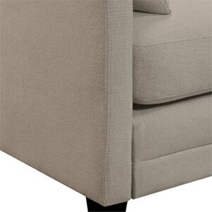 Serta Carmina Contemporary Upholstered 75" Living Room Sofa, Modern Couch for Two or Three, High Plush Seat Cushions and Back Pillows, Easy Assembly, Springfield Linen