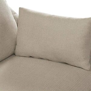 Serta Carmina Contemporary Upholstered 75" Living Room Sofa, Modern Couch for Two or Three, High Plush Seat Cushions and Back Pillows, Easy Assembly, Springfield Linen