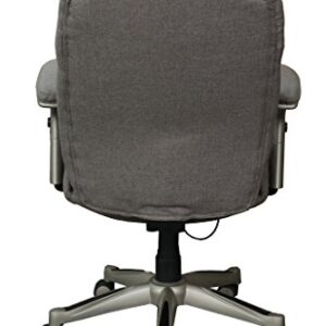 Serta Works Executive Office Chair with Back in Motion Technology, Seamless Light Gray Fabric