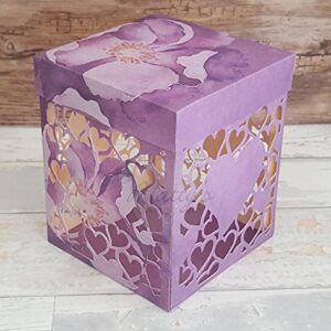 Matty's Crafting Joy Lavender Bliss 12x12 Double Sided Scrapbook Cardstock Paper Pad, 30 Floral Designer Premium Patterned Heavyweight Paper Pack