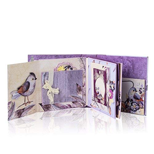 Matty's Crafting Joy Lavender Bliss 12x12 Double Sided Scrapbook Cardstock Paper Pad, 30 Floral Designer Premium Patterned Heavyweight Paper Pack