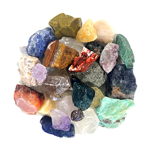 10 Pound Rough Stone Mix | GEM Mining KIT | Gemstone Paydirt | Sieve | Gem ID Chart | Rock Gem Dig