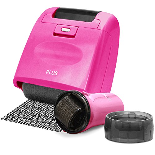 Guard Your ID Security Stamp Pink Wide Roller 2 Piece Kit Blockout Address Cover Faster Alternative to Shredder