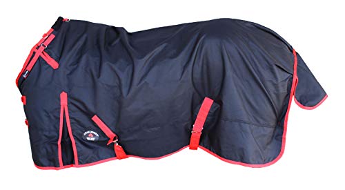 CHALLENGER 72" 1200D Turnout Rain Horse Sheet Light Winter Blanket Black 308G