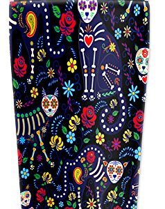 Mugzie 20 Ounce MAX Stainless Steel Travel Mug with Wetsuit Cover - Day of the Dead Cats