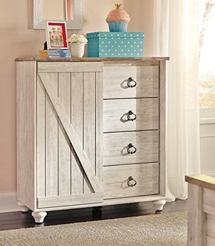 Signature Design by Ashley Willow ton Dresser, White Wash