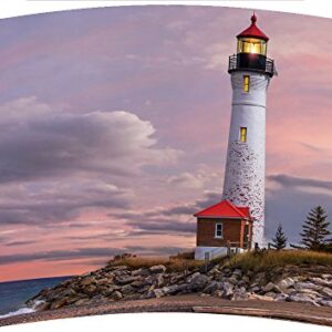 Mugzie 20 Ounce MAX Stainless Steel Travel Mug with Wetsuit Cover - Made in USA - Lighthouse Of Michigan