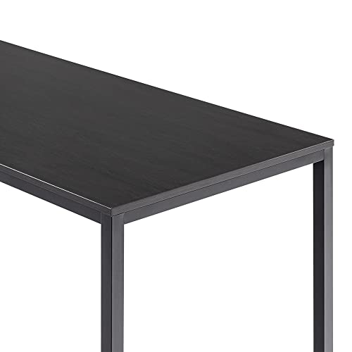 ZINUS Jennifer 55 Inch Black Frame Desk / Computer Workstation / Office Desk / Easy Assembly, Deep Espresso