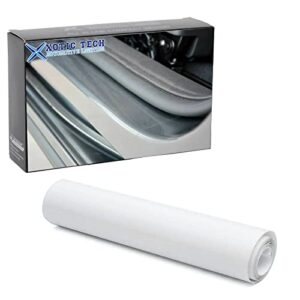 xotic tech door sill guard protection film vinyl sheet paint anti-scratches clear universal protector (size: 8" x 80")
