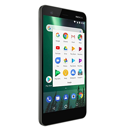 Nokia 2 - Android - 8GB - Dual SIM Unlocked Smartphone (AT&T/T-Mobile/MetroPCS/Cricket/H2O) - 5" Screen - Black - U.S. Warranty