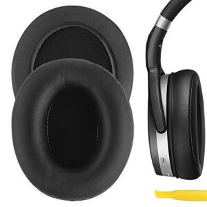 geekria quickfit replacement ear pads for sennheiser hd465, hd485 headphones ear cushions, headset earpads, ear cups cover repair part (black)