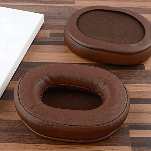 Geekria QuickFit Replacement Ear Pads for Sony MDR-7506, MDR-V6, MDR-CD900ST Headphones Ear Cushions, Headset Earpads, Ear Cups Cover Repair Parts (Brown)