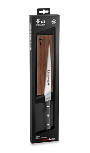 Cangshan TC Series 1020908 Swedish 14C28N Steel Forged 8-Inch Chef Knife and Wood Sheath Set