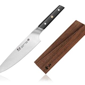 Cangshan TC Series 1020908 Swedish 14C28N Steel Forged 8-Inch Chef Knife and Wood Sheath Set