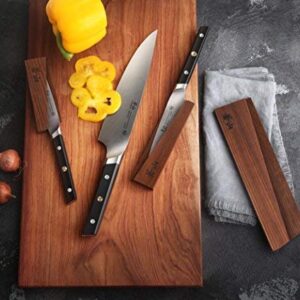 Cangshan TC Series 1021196 Swedish 14C28N Steel Forged 3-Piece Starter Knife Set with Wood Sheaths